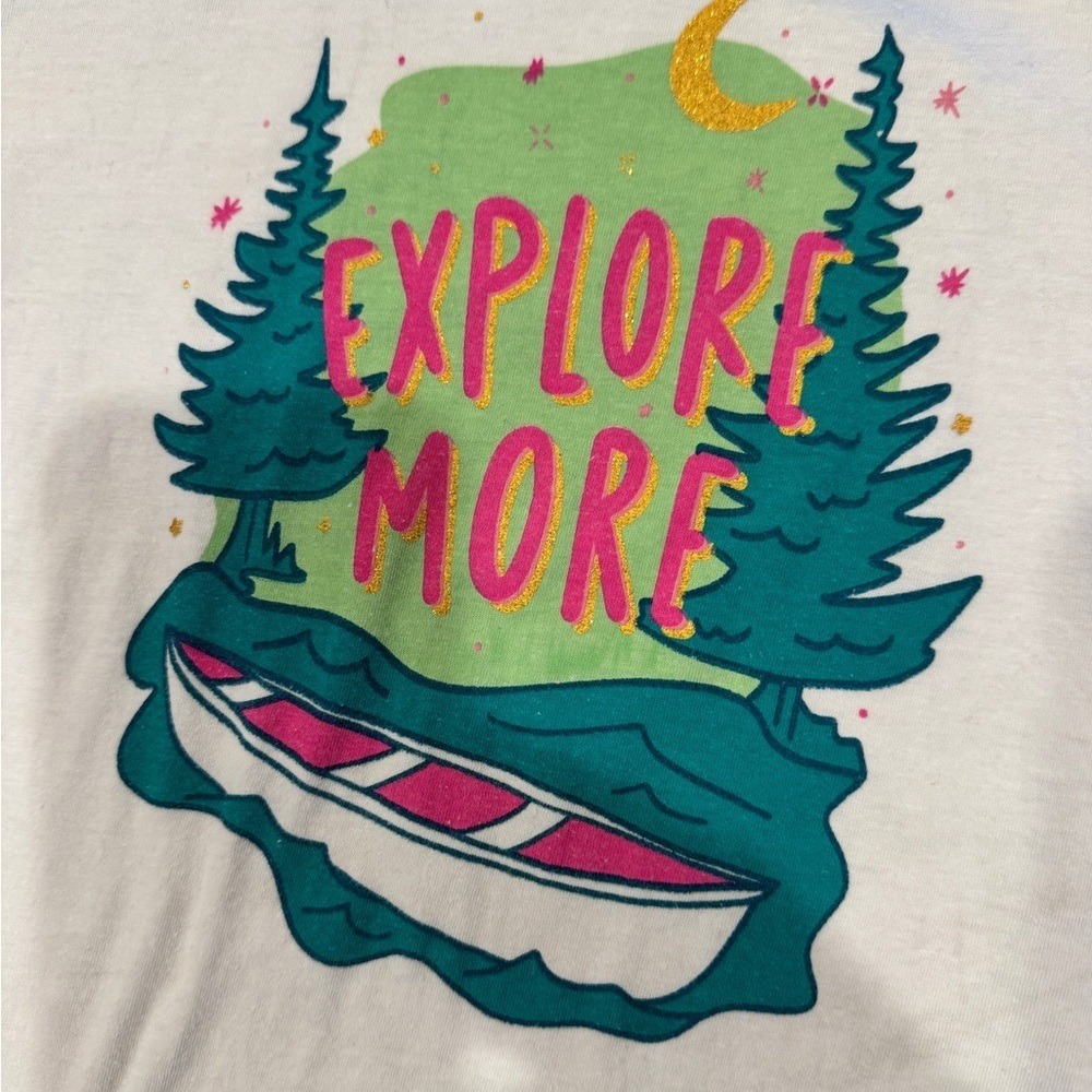 Magellan Outdoors Kids Explore More Canoe Graphic T Shirt Size XL White - Picture 5 of 5